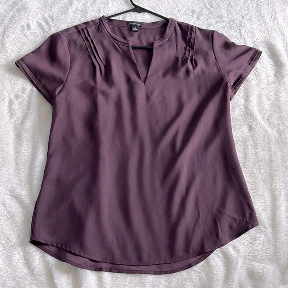Ann Taylor Tops - Like new, Ann Taylor plum blouse